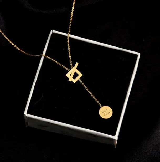 GOOD LUCK NECKLACE (24K GOLD PLATED)